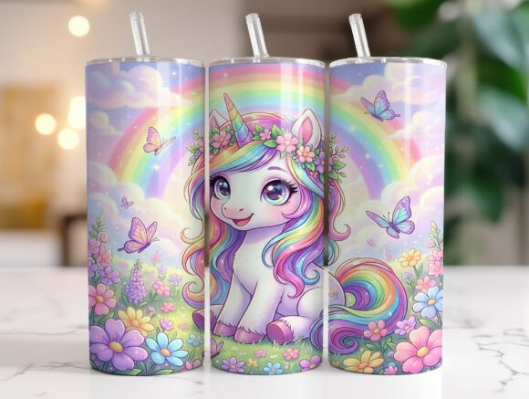 Download 20oz Magical Unicorn Kids Tumbler Wrap - Kids tumbler wrap Collection