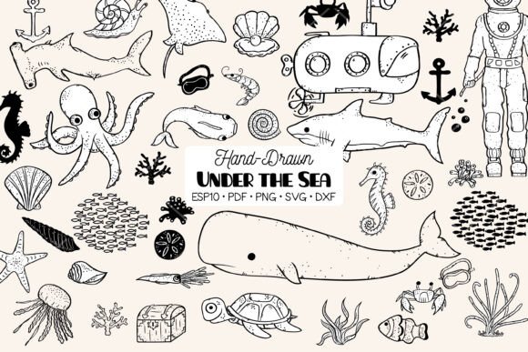 Download Under the Sea, Fish, Ocean Life, Octopus - Ocean life Collection