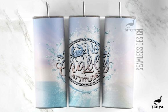 Download No Crabby Attitudes Summer Tumbler Wrap - Summer tumbler Collection
