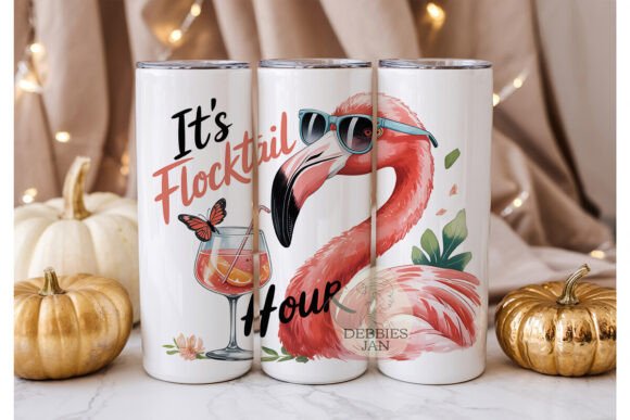 Download Beach Vibe Funny Flamingo Cocktail Drink - Premium Resources